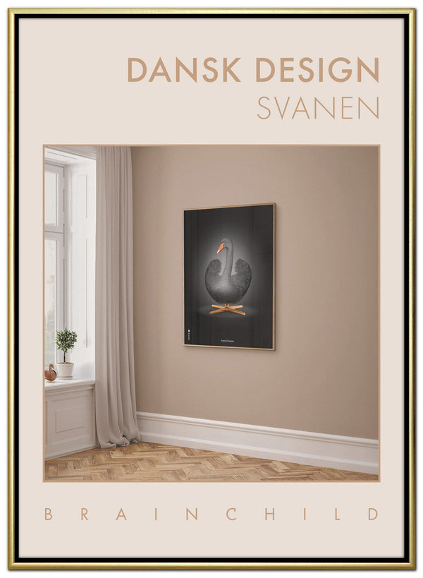 Brainchild - Canvastryck - Danish Design – Rom – Sandfarget – Svane