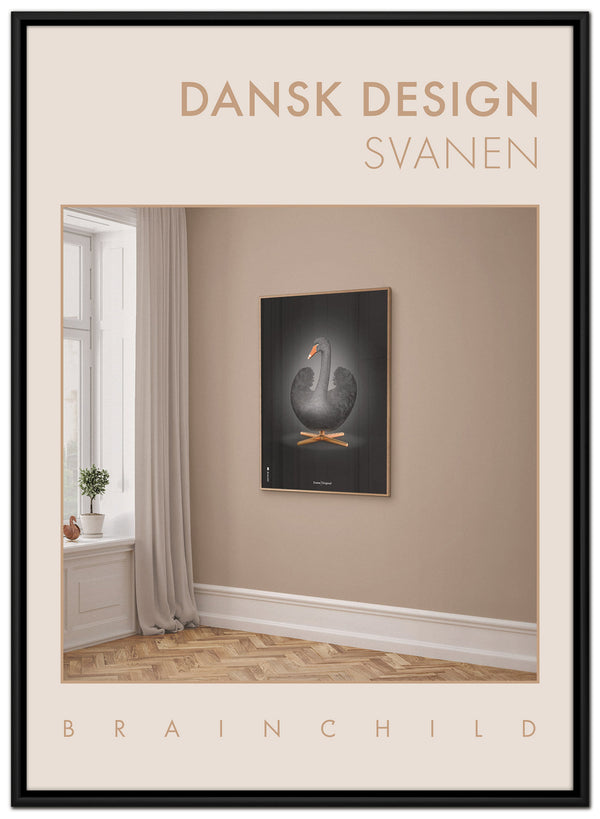 Brainchild - Canvastryck - Danish Design – Rom – Sandfarget – Svane