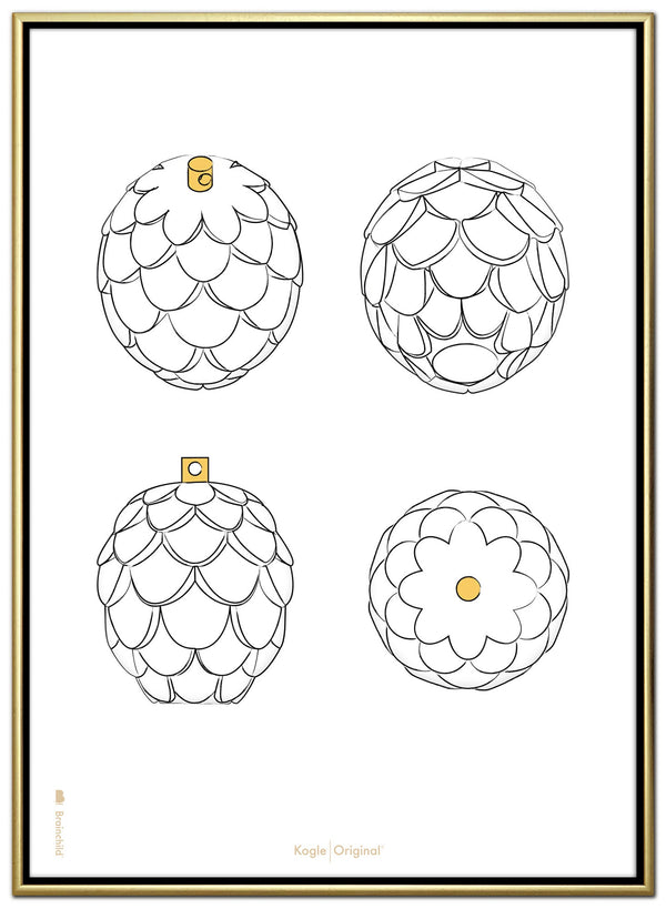 Brainchild - Canvastryck - Designskisser - Vit - Kotte