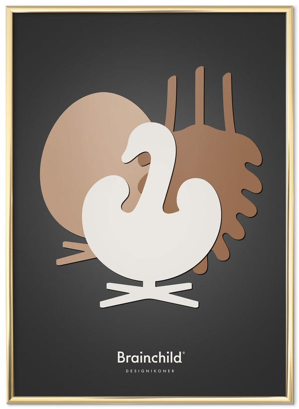 Brainchild plakat med Ægget, Koglen og Svanen