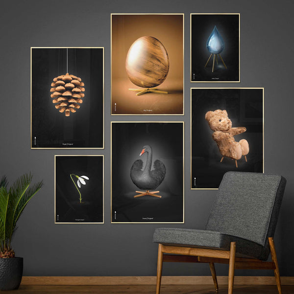 Brainchild billedvæg plakater med Ægget, Koglen og Svanen