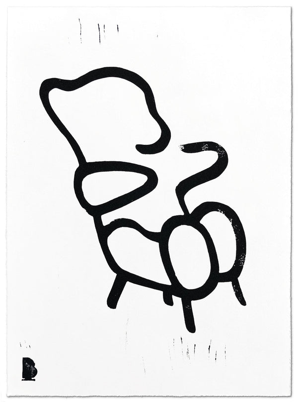 Brainchild - Affisch - Linoleumtryck - Bamse
