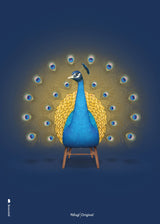 Brainchild - Affisch - Klassisk - Mörkblå - Påfågel