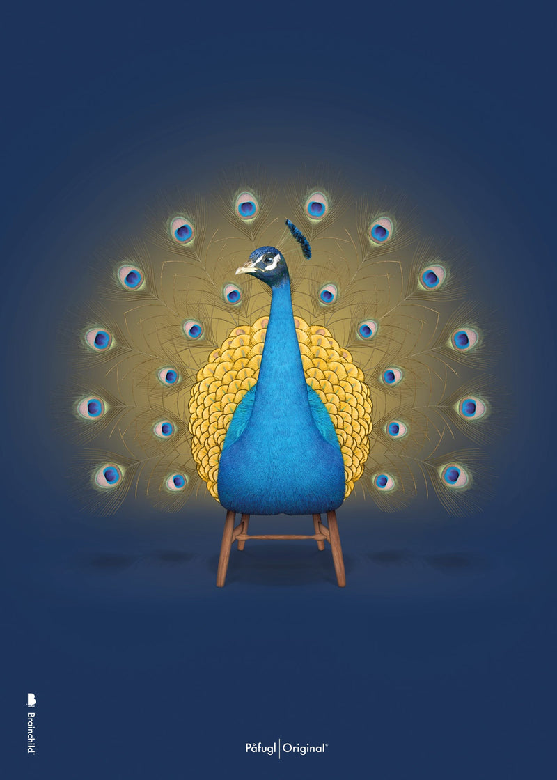 Brainchild - Affisch - Klassisk - Mörkblå - Påfågel